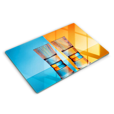 Skleněná deska do kuchyně Dvě sklenice vody