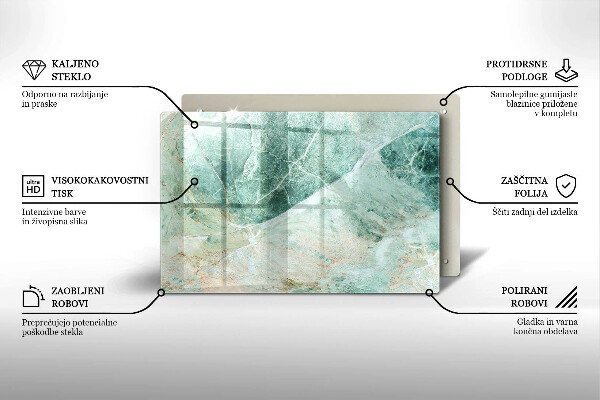 Krájecí prkénko skleněné Kamenná struktura