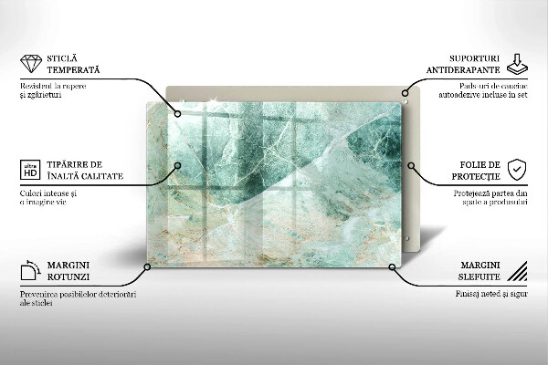 Krájecí prkénko skleněné Kamenná struktura