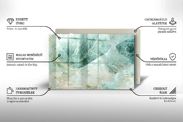 Krájecí prkénko skleněné Kamenná struktura