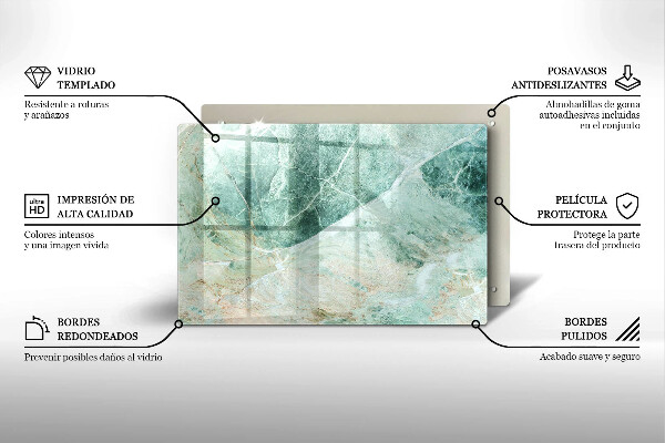 Krájecí prkénko skleněné Kamenná struktura