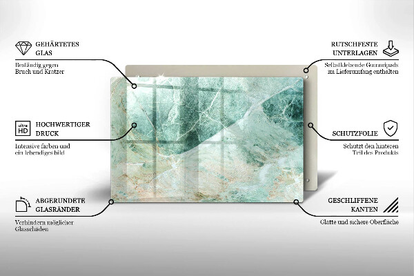 Krájecí prkénko skleněné Kamenná struktura