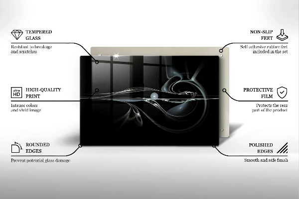 Skleněná deska do kuchyně Moderní abstrakce