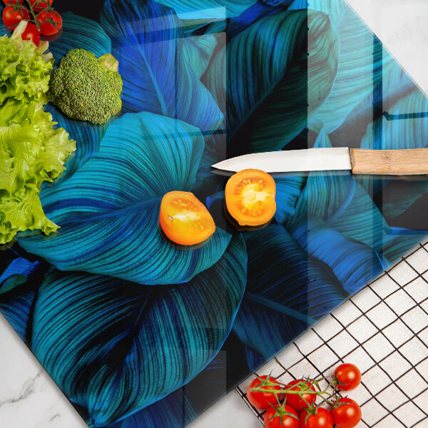 Krájecí prkénko skleněné Listí vegetace v džungli