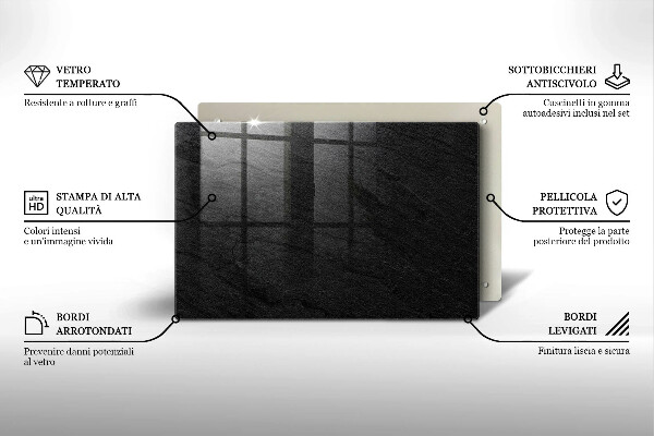 Krájecí prkénko skleněné Textura kamene