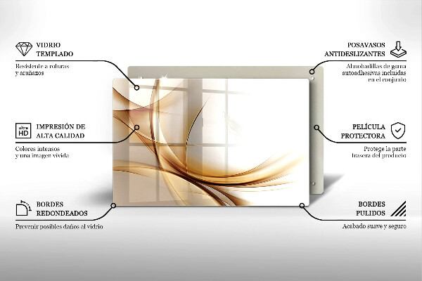 Skleněná deska do kuchyně Abstraktní tvary