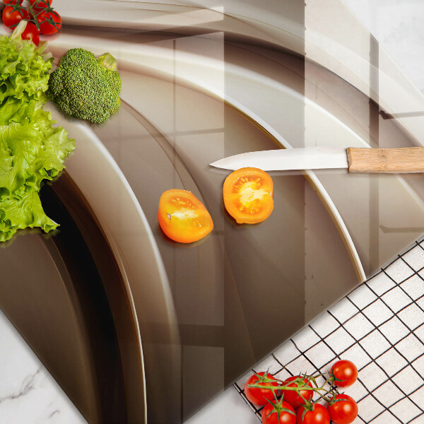 Skleněná deska do kuchyně Abstrakce jemné linie