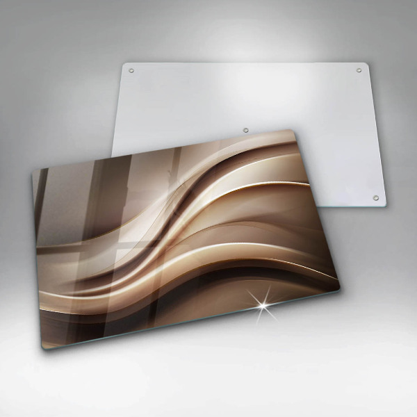 Skleněná deska do kuchyně Abstrakce jemné linie