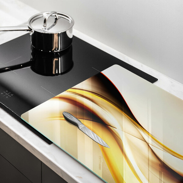 Skleněná deska do kuchyně Abstraktní kouřové čáry