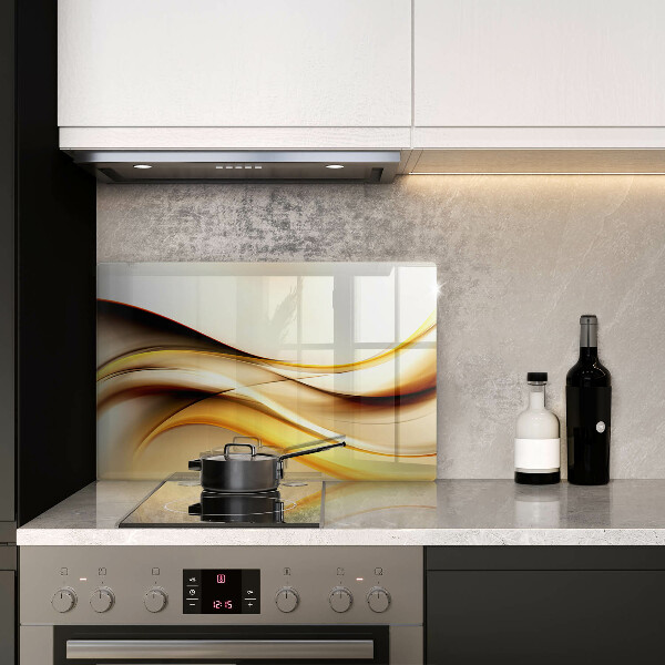 Skleněná deska do kuchyně Abstraktní kouřové čáry