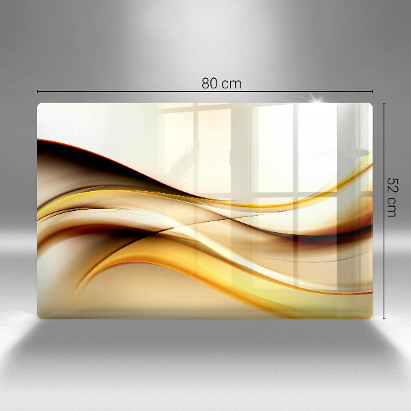 Skleněná deska do kuchyně Abstraktní kouřové čáry