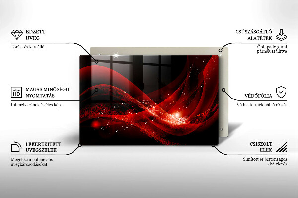 Skleněná deska do kuchyně Moderní abstrakce
