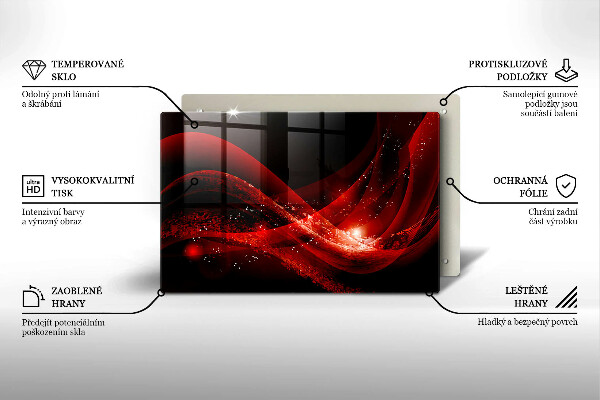 Skleněná deska do kuchyně Moderní abstrakce