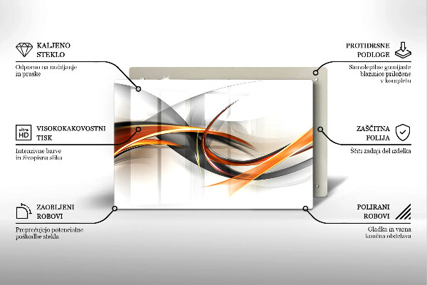 Skleněná deska do kuchyně Moderní tvary