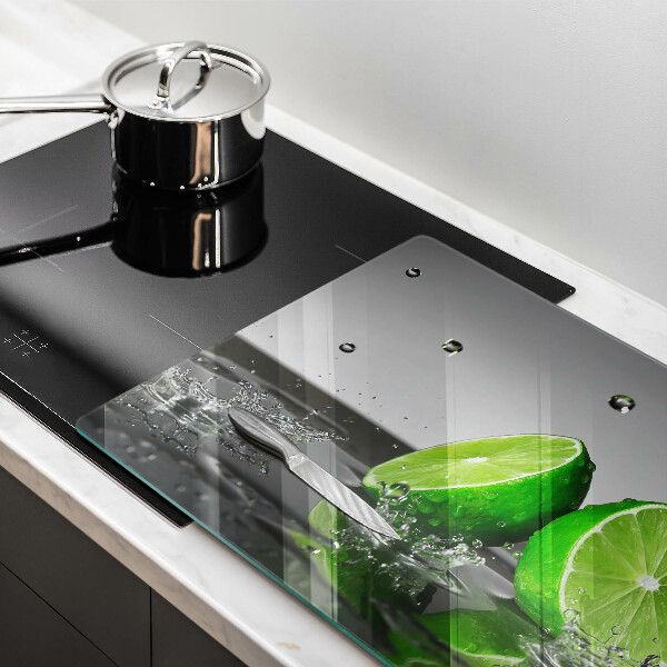 Skleněná deska do kuchyně Šťavnaté limetky a voda