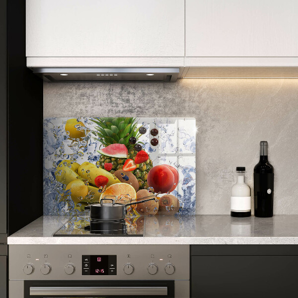 Skleněná deska do kuchyně Šťavnaté ovoce a voda