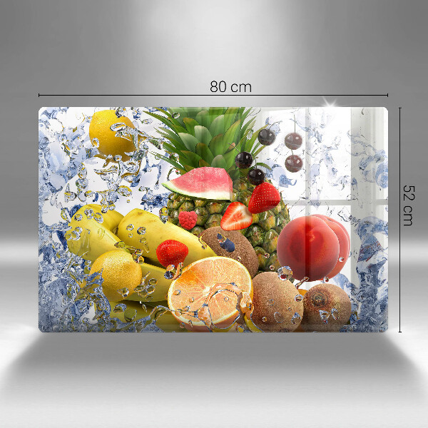 Skleněná deska do kuchyně Šťavnaté ovoce a voda