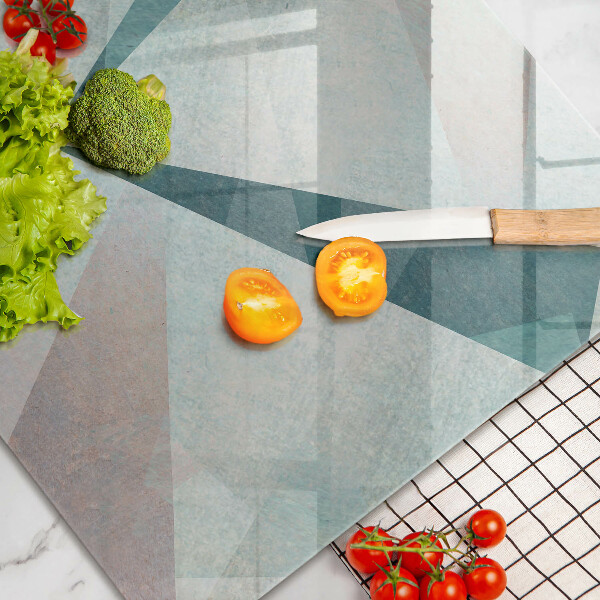 Krájecí prkénko skleněné Ostrá abstrakce