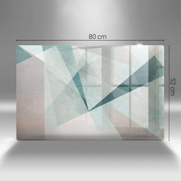 Krájecí prkénko skleněné Ostrá abstrakce