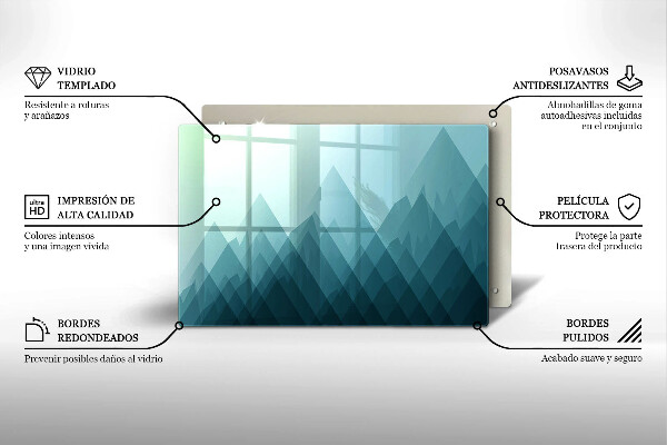 Krájecí prkénko skleněné Abstraktní hory