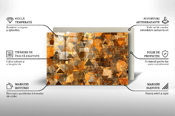 Krájecí prkénko skleněné Vzor bezešvé geometrických obrazců