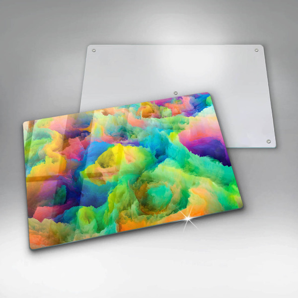 Krájecí prkénko skleněné Barevná abstrakce