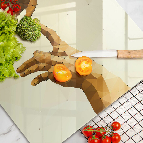 Skleněná deska do kuchyně Stvoření adamových rukou