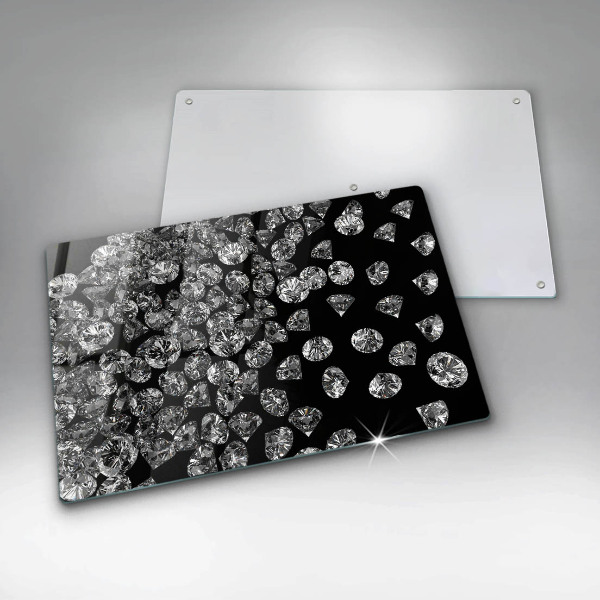 Skleněná deska do kuchyně Diamanty diamanty