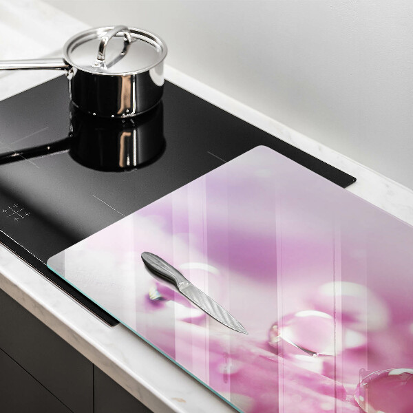 Krájecí prkénko skleněné Okvětní lístky rosy