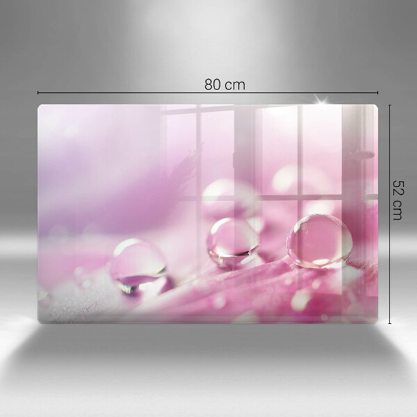 Krájecí prkénko skleněné Okvětní lístky rosy