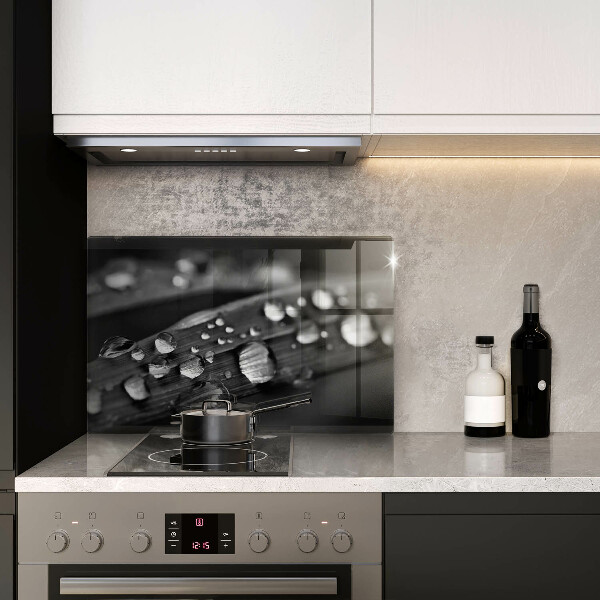 Krájecí prkénko skleněné Kapky rosy na listech