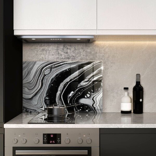 Krájecí prkénko skleněné Inkoustová abstrakce