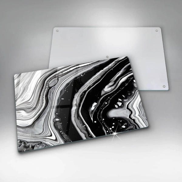 Krájecí prkénko skleněné Inkoustová abstrakce