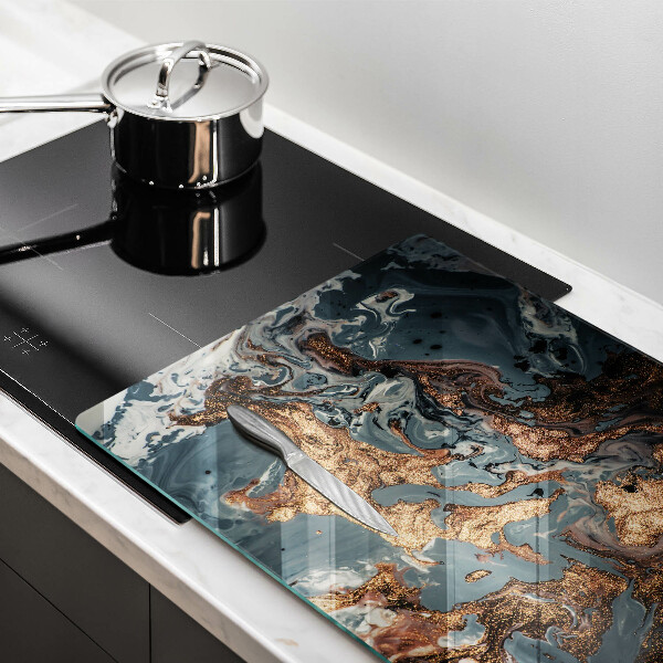 Krájecí prkénko skleněné Zlatá skalní struktura