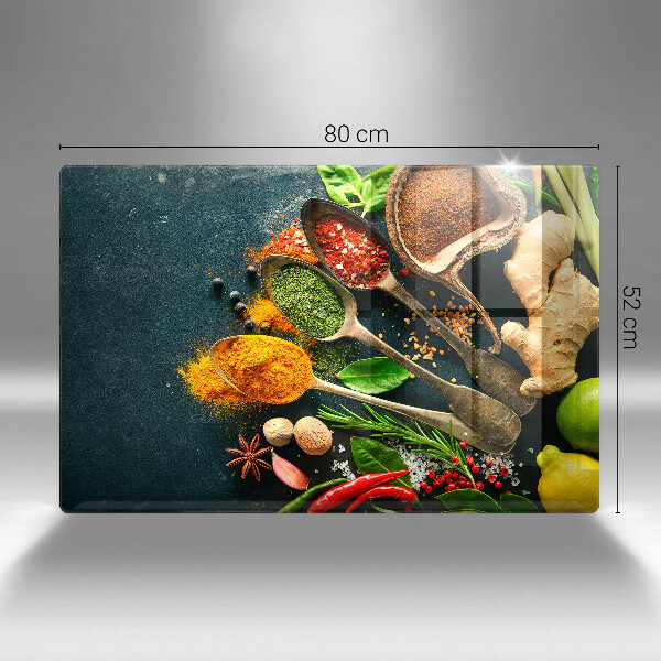 Krájecí prkénko skleněné Kuchyňské lžíce na koření