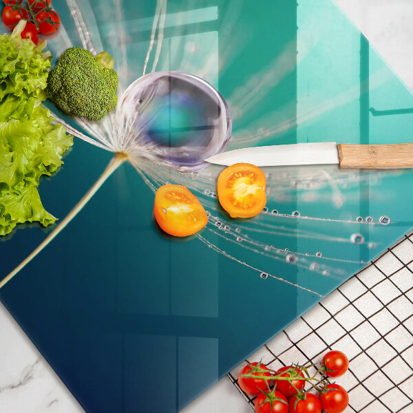 Skleněná deska do kuchyně Rosa na pampelišce