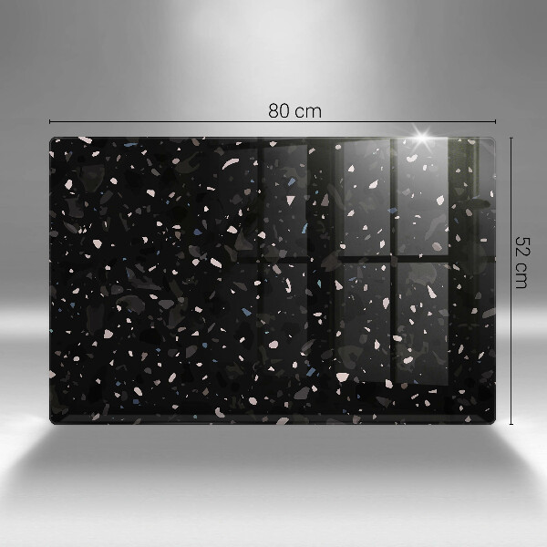 Skleněná deska do kuchyně Tmavá kamenina