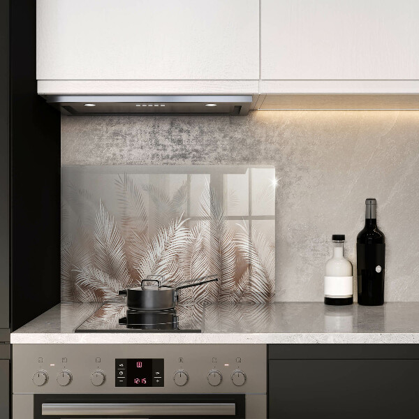 Krájecí prkénko skleněné Boho vegetační listy