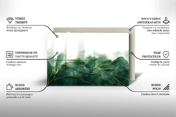 Krájecí prkénko skleněné Abstraktní příroda