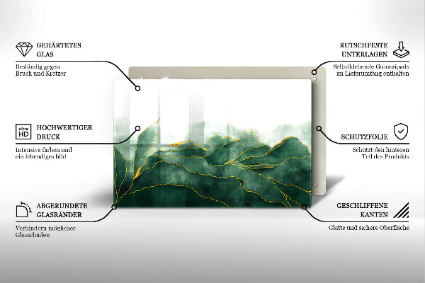 Krájecí prkénko skleněné Abstraktní příroda