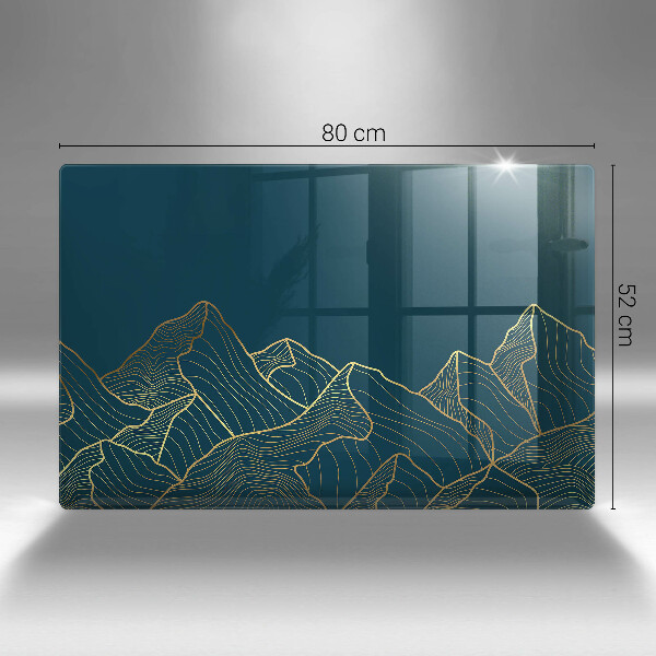 Krájecí prkénko skleněné Abstraktní hory