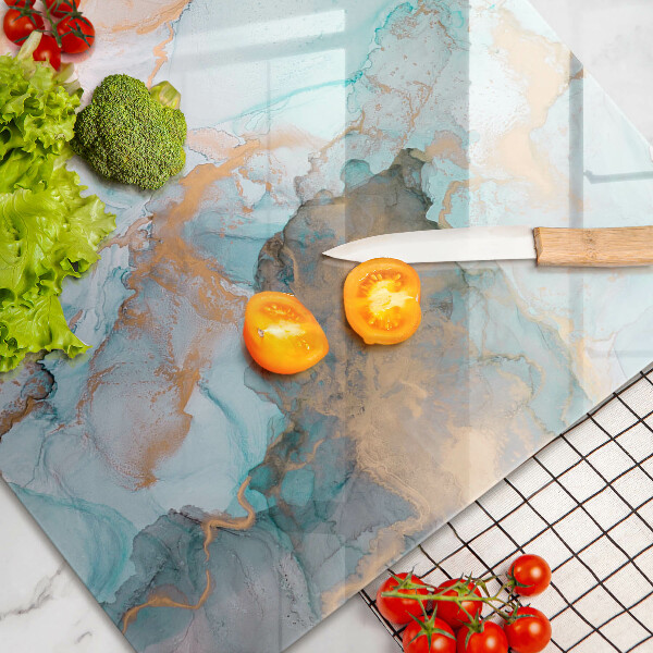 Krájecí prkénko skleněné Mramorová abstrakce