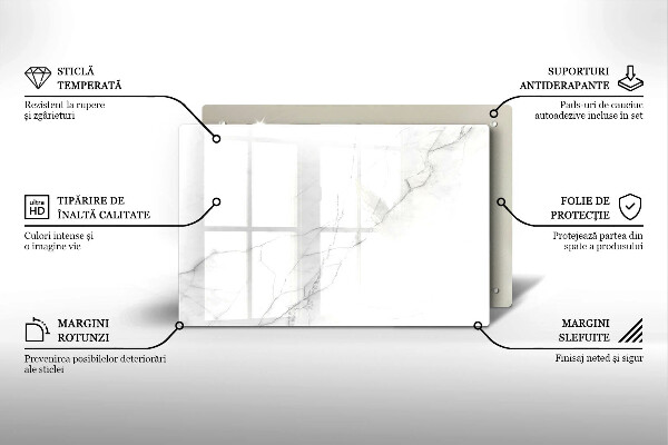 Krájecí prkénko skleněné Mramorové kamenné pozadí