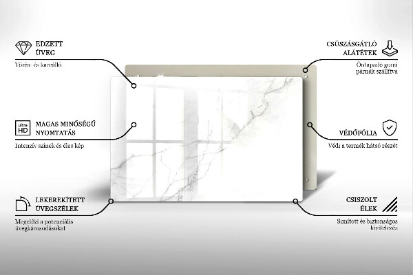 Krájecí prkénko skleněné Mramorové kamenné pozadí