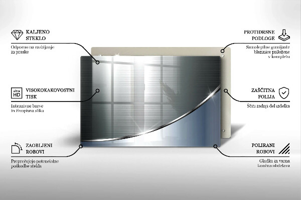 Skleněná deska do kuchyně Kovový abstrakce vzor