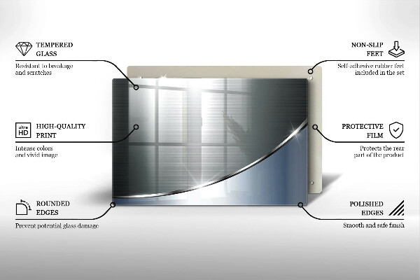 Skleněná deska do kuchyně Kovový abstrakce vzor