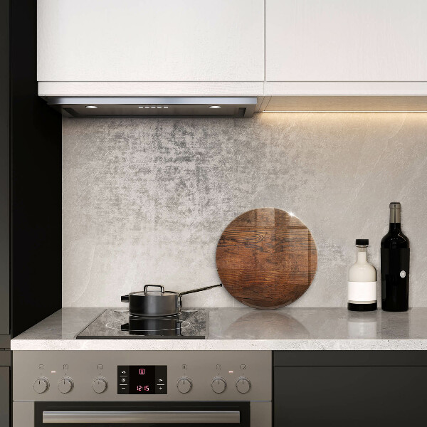 Skleněná deska do kuchyně Deska z tmavého dřeva