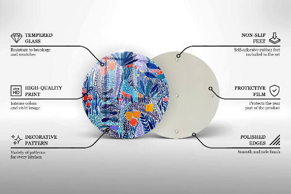 Krájecí prkénko skleněné Malovaná louka