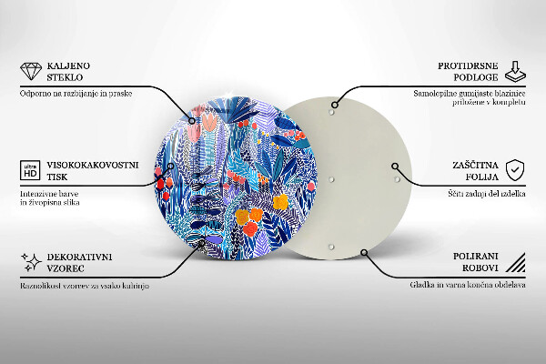 Krájecí prkénko skleněné Malovaná louka