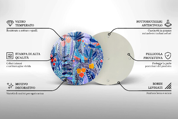 Krájecí prkénko skleněné Malovaná louka